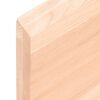 vidaXL Wandschap 140x50x(2-4) cm onbehandeld massief eikenhout