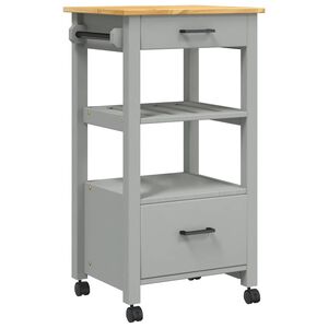 vidaXL Keukentrolley MONZA 48x40x88,5 cm massief grenenhout