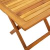 vidaXL Tuinstoelen 2 st inklapbaar met tafel massief hout rood