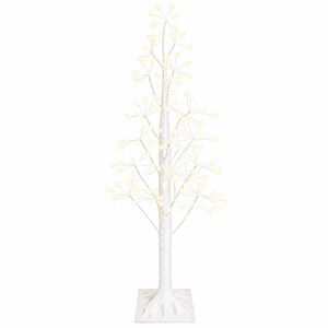 vidaXL Starburst kerstboom Wit 17 x 17 x 120 cm Kunststof 240 LED's