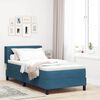 vidaXL Boxspringbed met hoofdeinde Donkerblauw 200 x 100 cm Fluweel
