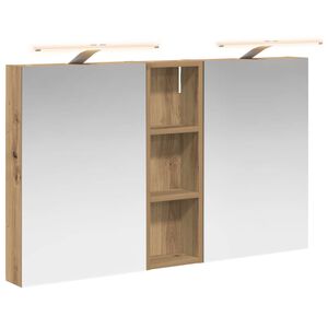 vidaXL Badkamerkastenset 3 pcs 100 x 10,5 x 60,5 cm Bewerkt hout