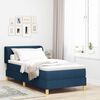 vidaXL Boxspringbed met matras met hoofdeinde Blauw 90 x 200 cm Stof
