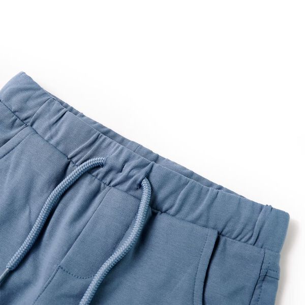 Kindershorts met trekkoord 128 donkerblauw
