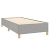 vidaXL Bedframe zonder matras 80x200 cm stof lichtgrijs