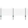 vidaXL gaashek met palen 10 x 0,6 m PVC-Coated Staal Groen Mesh