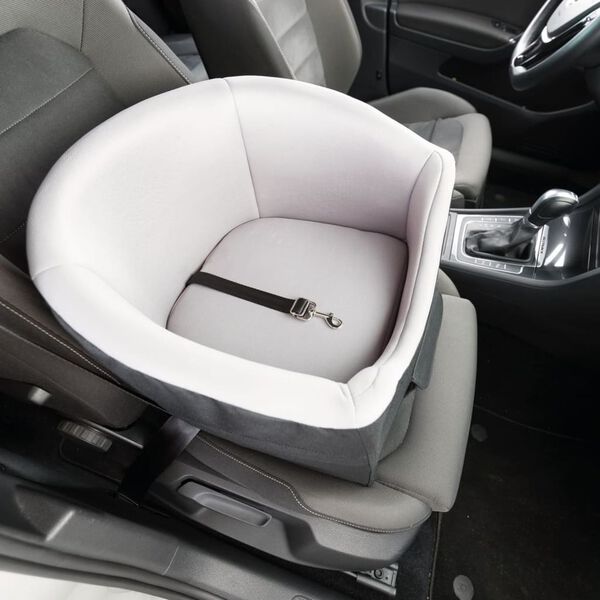 TRIXIE Autozitje voor honden 45x39x42 cm zwart en grijs