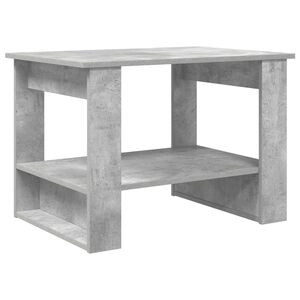 vidaXL Salontafel Beton Grijs 72 x 50 x 50 cm Bewerkt hout