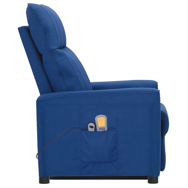 vidaXL Sta-op-massagestoel stof blauw