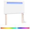 vidaXL LED Hoofdbord Wit 100 cm Nep Leer