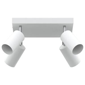 vidaXL Plafondspot met schijnwerpers Wit 26 x 26 x 16 cm Metaal