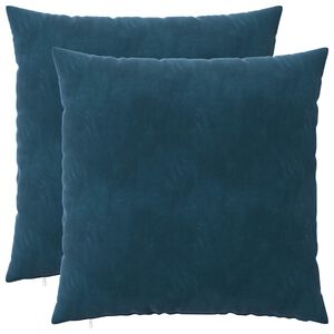 vidaXL Kussen met kussen HEERLEN 2 st Blauw fluweel
