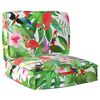 vidaXL Pallet Kussen Set Bloemen 2 pcs Tropische Jungle Oxford Stof