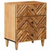 vidaXL Nachtkastje met lade Bruin 50 x 33 x 60 cm Massief Mango Hout