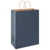 vidaXL Papieren zakken 50 st met hengsels 32x17x44 cm blauw