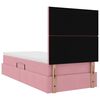 vidaXL Opbergbed met LED met matras met LED Roze 100 x 200 cm Fluweel