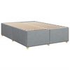 vidaXL Boxspring met matras stof lichtgrijs 140x200 cm
