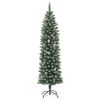 vidaXL Kunstkerstboom met standaard smal 120 cm PVC