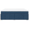 vidaXL Boxspring met matras stof blauw 200x200 cm