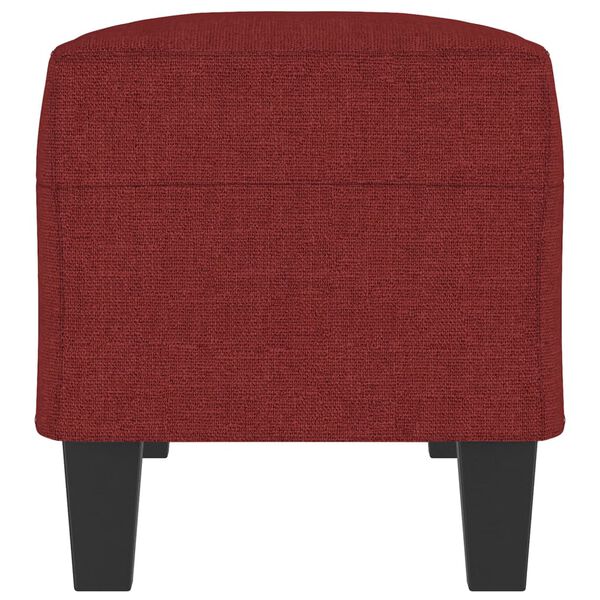 vidaXL Bankje 100x35x41 cm stof wijnrood