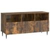vidaXL TV-kast met lade Gerookt eiken 102 x 34,5 x 50 cm Bewerkt hout