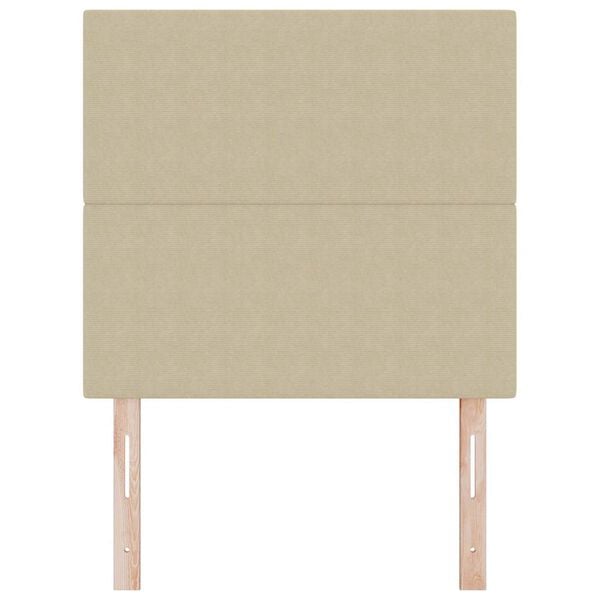 vidaXL Hoofdbord met hoofdeinde Lichtgroen Grijs 100 cm Nep Leer