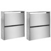 vidaXL Schoenenkast met spiegel 4-laags 63x17x134 cm betongrijs