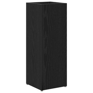 vidaXL Paraplu Standaard Zwart Eiken 20 x 20 x 55,5 cm Bewerkt hout
