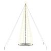 vidaXL LED Kerstboom EKENAS 400 cm 800 LED's Warmwit Staal Warmwit