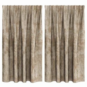 vidaXL Velvet Gordijnen 2 pcs champagne 140 x 140 cm Fluweel