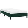vidaXL Bedframe zonder matras 90x200 cm fluweel donkergroen