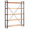 vidaXL Boekenkast met 5 schappen 140x30x180 cm massief acaciahout
