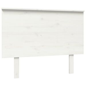vidaXL Hoofdbord 104x6x82,5 cm massief grenenhout wit
