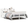 vidaXL Bedframe zonder matras massief grenenhout wit 160x200 cm