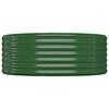 vidaXL Plantenbak 544x100x36 cm gegalvaniseerd staal groen