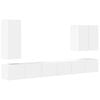 vidaXL TV Wandkast Set 6 st Wit