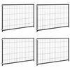 vidaXL Dierkooi zonder Deur Zwart 300 x 100 x 70 cm Staal
