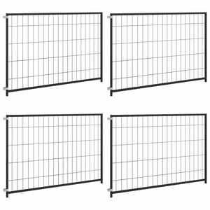 vidaXL Hondenkennel 300x100x70 cm staal zwart