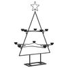 vidaXL Kerstdecoratie kerstboom 75 cm metaal zwart
