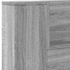 vidaXL Hoofdbordkast met LED 220x16,5x103,5 cm grijs sonoma eikenkleur