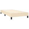 vidaXL Boxspring bed 80x200 cm stof crèmekleurig
