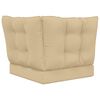 vidaXL Buiten bankkussen 3 pcs Beige Polyester