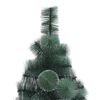 vidaXL Kunstkerstboom met verlichting en ballenset Groen 210 cm PET