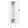 vidaXL Lockerkast 38x45x180 cm staal wit