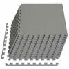 vidaXL Zwembad Grondmat 12 st Grijs 4,32 m&sup2; EVA Schuim