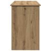 vidaXL Bureau 102x50x75 cm bewerkt hout artisanaal eikenkleurig