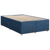 vidaXL Boxspring met matras stof blauw 120x190 cm