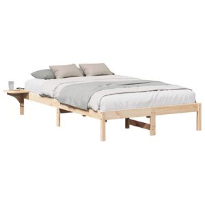 vidaXL Bedframe Naturel 120 x 190 cm Massief grenenhout