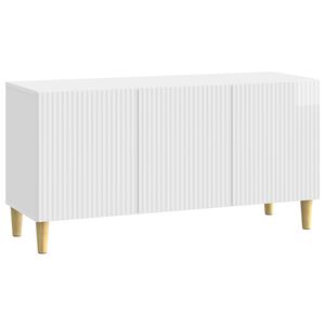 vidaXL TV-kast Hoogglans Wit 99 x 34,5 x 50 cm Bewerkt hout