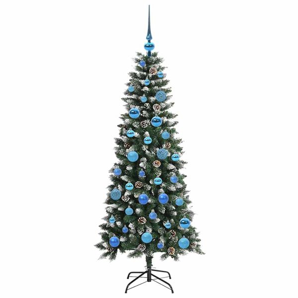vidaXL Kunstkerstboom met 150 LED Groen 150 cm PVC en Plastic en Staal